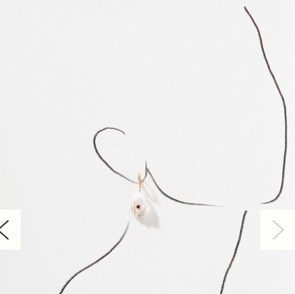 Anthropologie Paved Pearl CZ Earrings November NWT - Picture 5 of 11